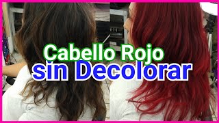 Cabello Rojo sin Decolorar  Lilyymakeuup [upl. by Yekcor]