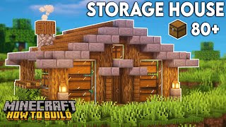 Minecraft How to Build a Storage House [upl. by Kacy215]