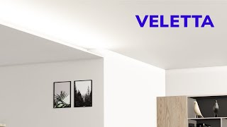 Tutorial profilo LED veletta cartongesso  LUCE INDIRETTA [upl. by Haleemaj]