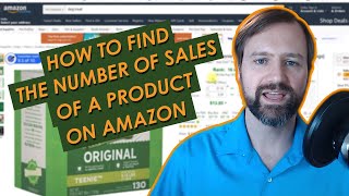 How to Find Amazon Sales per Month for Wholesale Products [upl. by Llerud956]