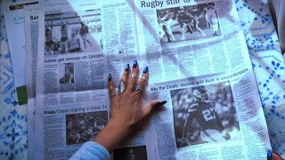 ASMR Relaxing Newspaper Page Turning [upl. by Honora]