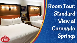 Coronado Springs Resort  Standard View  Room Tour [upl. by Rochette]