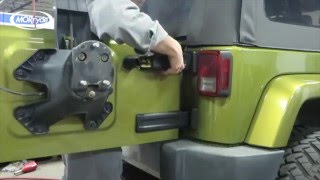 Jeep JK Tailgate Reinforcement Kit Installation [upl. by Atteroc]