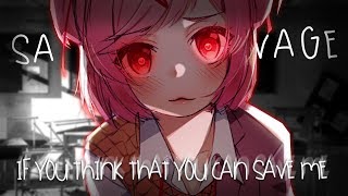 Nightcore ↬ Savage lyrics [upl. by Jobina]