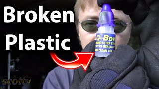 How to Fix Broken Plastic Car Parts with Super Glue [upl. by Nlocnil99]