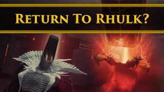 Destiny 2 Lore  Returning to Rhulks Pyramid Sundered Doctrine Heresy Dungeon Speculation [upl. by Eirrok269]