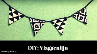 DIY Vlaggenlijn naaien incl uitleg patroon [upl. by O'Reilly]