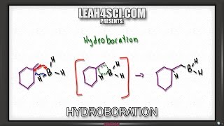 Hydroboration Oxidation of Alkenes Reaction and Mechanism Alkene Vid 10 [upl. by Auqeenwahs]