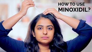 How To Use Minoxidil  Hair Regrowth  Skin Diaries [upl. by Anaujal]