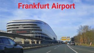 🇩🇪 Driving to Frankfurt Airport  Terminal 1 Parking [upl. by Aggappera]