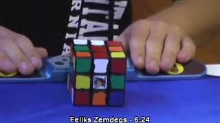 The history of rubiks cube world records 3x3 1982  2018 [upl. by Ebaj]