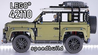 LEGO 42110 Speedbuild  LEGO Land Rover Defender 2020 Speed Build  LEGO 42110 Review [upl. by Sender386]