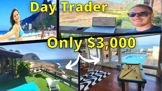 Day In The Life Of A Day Trader  Forex Lifestyle House Tour [upl. by Ecnahc399]