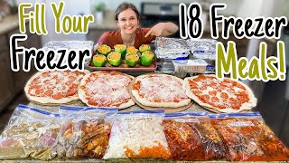 18 Easy Freezer Meals  How To MASSIVE Meal Prep  TASTY MakeAhead Dinner Recipes  Julia Pacheco [upl. by Agamemnon]