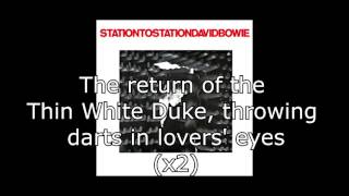 Station to Station  David Bowie  Lyrics [upl. by Milford321]