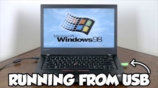 Installing Windows 98 on a Modern Laptop [upl. by Esilahs614]