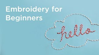 Embroidery for Beginners  7 Basic Stitches [upl. by Issy]