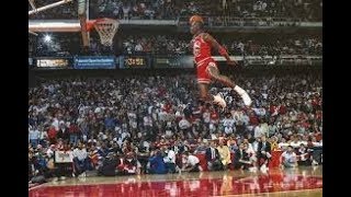 Michael Jordan Dunks from Free throw line 1987 [upl. by Hui239]