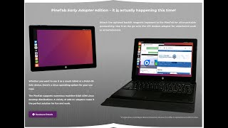 Ubuntu Touch on the PineTab [upl. by Hannahsohs521]