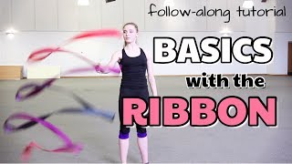 BASIC RIBBON HANDLING FOR RHYTHMIC GYMNASTS FOLLOWALONG TUTORIAL [upl. by Cadman]