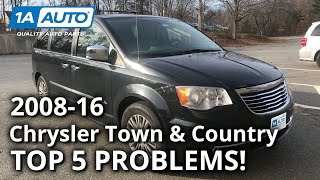 Top 5 Problems Chrysler Town amp Country Minivan 5th Generation 200816 [upl. by Gerita386]