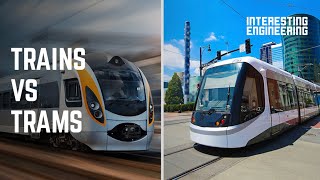 4 differences between trains and trams [upl. by Knowling873]