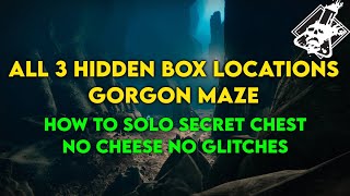 Destiny 2  All 3 Hidden Boxes in Gorgon Maze SOLO SECRET CHEST [upl. by Aisila]