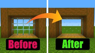 How to get clear glass in Minecraft Works with any java version [upl. by O'Reilly]