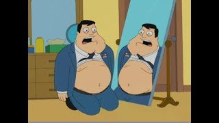 American Dad Stan Realizes His Own Fatness [upl. by Dee Dee]