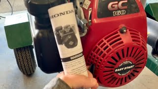 Honda GC160 Oil Change and Maintenance [upl. by Keiryt]