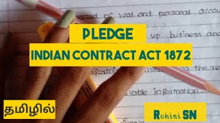 Pledge in Tamil  Indian Contract Act [upl. by Euqenimod]