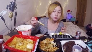 Korean Street Food  MUKBANG [upl. by Mccready]