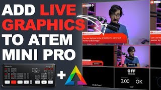 How to add LIVE GRAPHICS to your ATEM Mini PRO [upl. by Salhcin564]