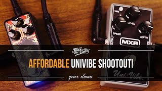 Affordable Univibe shootout MXR M68 Univibe vs Dunlop JHW3 69 Psych Series UniVibe Mini [upl. by Fu]