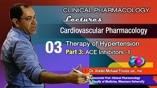 Cardiovascular Pharmacology Ar  03  ACEIs Part1 [upl. by Elletnuahc]