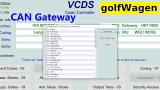 VW CAN Gateway coding [upl. by Dub]