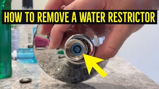 How To Remove a Water Restrictor from a Showerhead [upl. by Tybie]