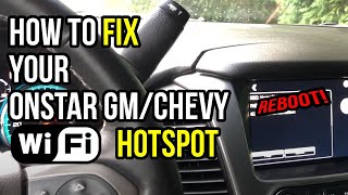 How to Fix Onstar WiFi Hotspot Issue With GM Chevy GMC Vehicles [upl. by Connors]