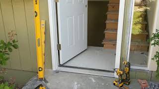 Jeld Wen Front Door Installation  Really crappy products and craftsmanship PART 1 [upl. by Adnawahs]