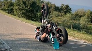 SupermotoEnduro Crashes  Wheelie Fails Jumps amp More  EP9 [upl. by Lacym]