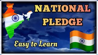 National pledge  Indian National pledge english  Subtitle  Easy to learn [upl. by Zerimar]