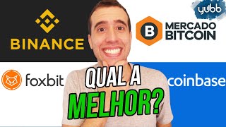 Melhores corretoras para investir em criptomoedas Mercado Bitcoin FoxBit Binance Coinbase [upl. by Anilok414]