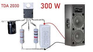 DIY Powerful Ultra Bass Amplifier TDA2030 Upradge Power to 100W [upl. by Adria]