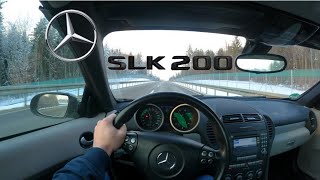 2004 MercedesBenz SLK 200  R171  WINTER TEST DRIVE [upl. by Henrietta]