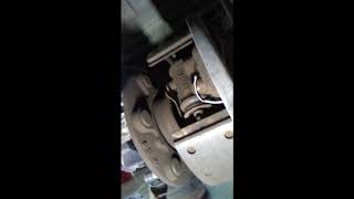 Isuzu brakes NPR unlocking adjuster [upl. by Philips]