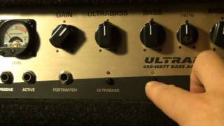 Behringer Ultrabass BX4500H Bass Amplifier Head Overview [upl. by Debarath]