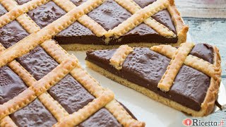 Crostata alla Nutella che rimane morbida  Ricettait [upl. by Tabb]