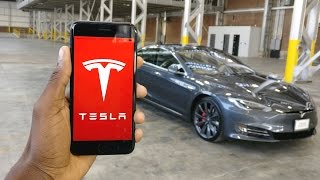 Tesla Model S P100D The App [upl. by Olly]