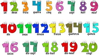 French Lesson  NUMBERS 120  Compter jusquà 20  Learn French [upl. by Nhojleahcim]