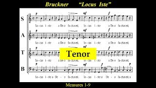 Bruckner  Locus Iste  WAB23  Tenor [upl. by Uela97]